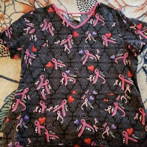 SCRUBSTAR Top "Breast Cancer Awareness"